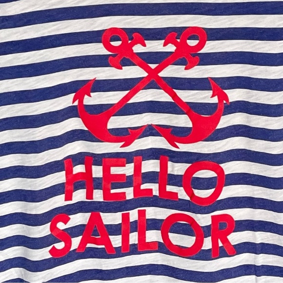Macbeth Collection nautical striped hello sailor anchor Shirt 47478 - Picture 5 of 12
